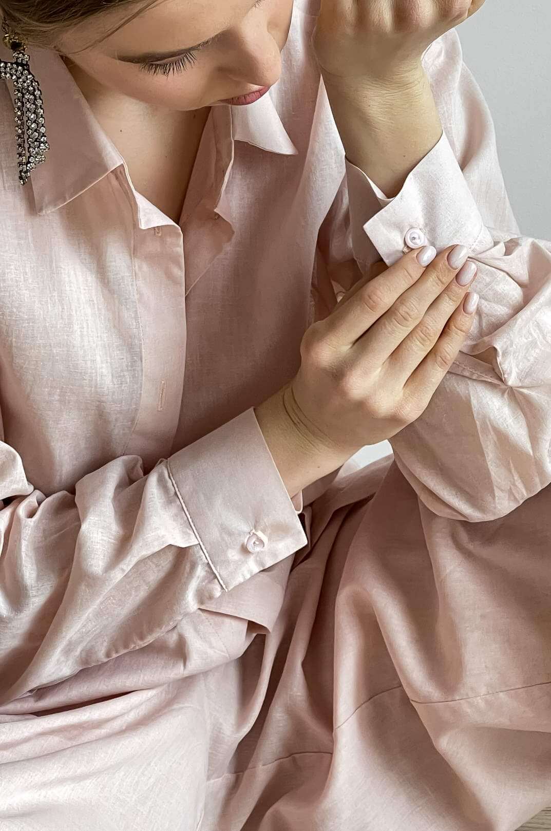 Блуза из батиста розовая PE.100.2212.05.16.099 от интернет-магазина PFG STUDIO